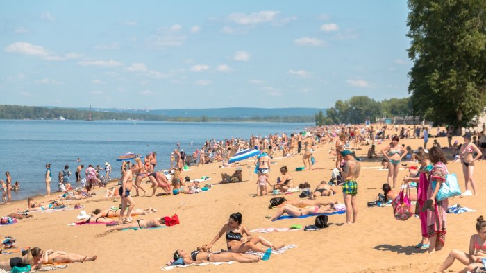 Пляжи на Волге Самарская область