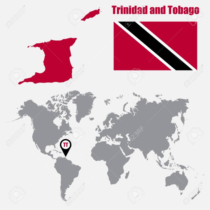 Trinidad and Tobago на карте мира
