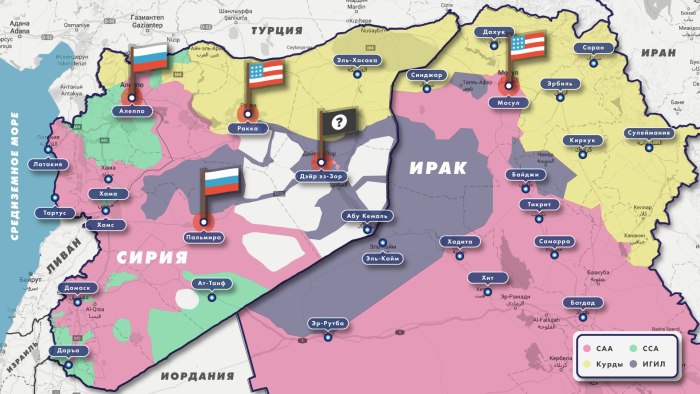 Курды в Сирии карта