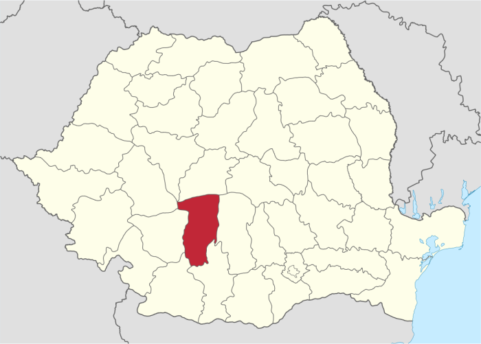 Карта Румынии Жудец