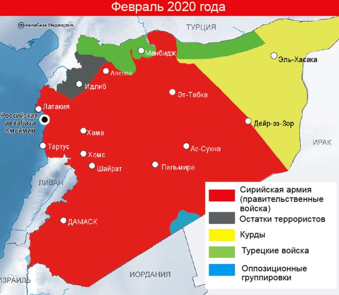 Сирия территория контролируемая Асадом карта 2021