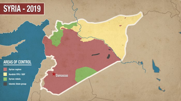Территория Сирии на карте