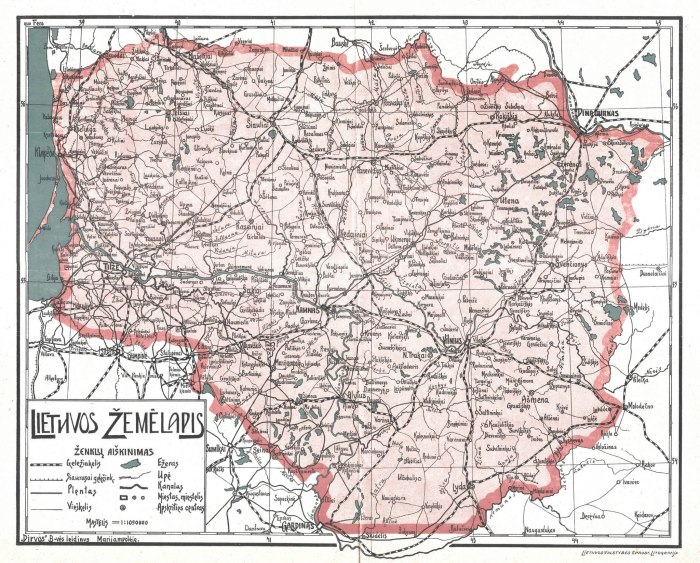 Литва в границах 1939 года карта