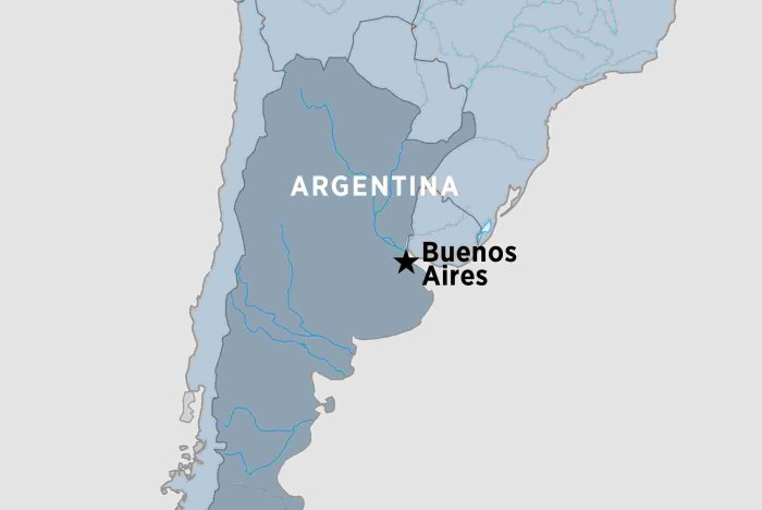 Capital of Argentina Map