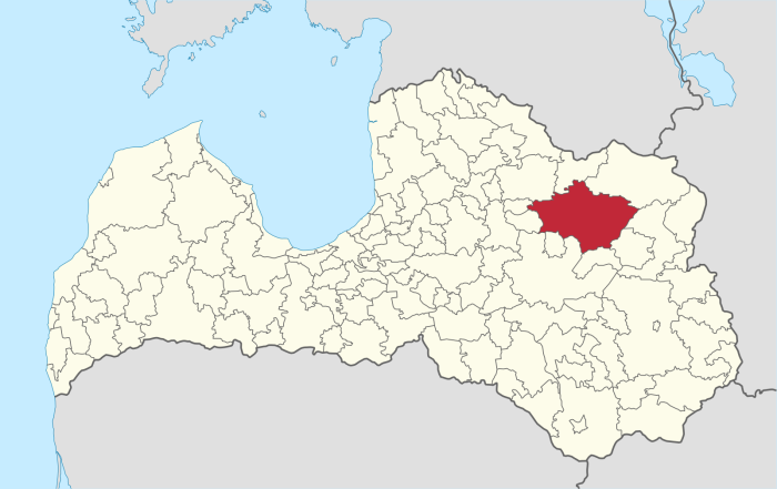 Карта Гулбене