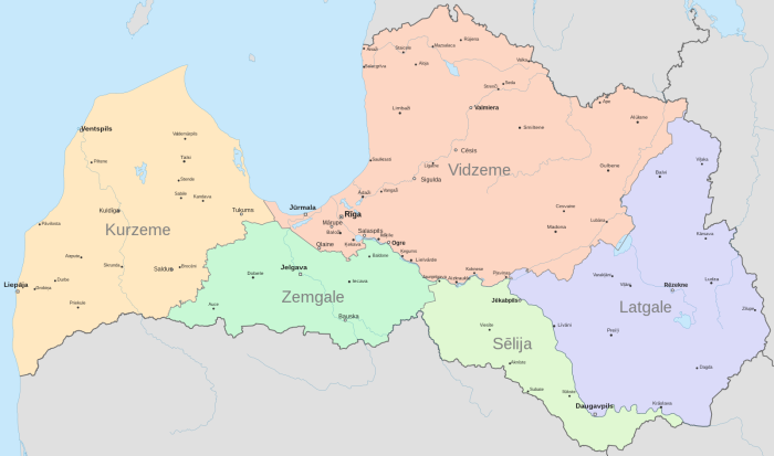 Видземе Латгалия Латвия