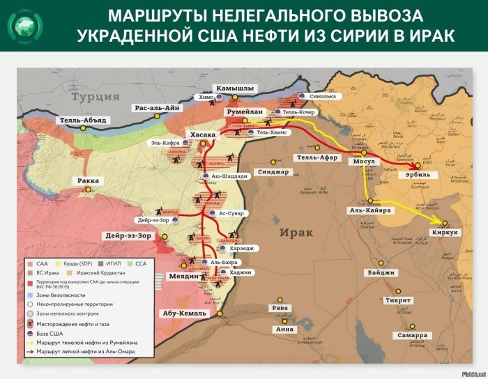 Сирия месторождения нефти