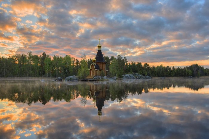 Вуокса озеро храм