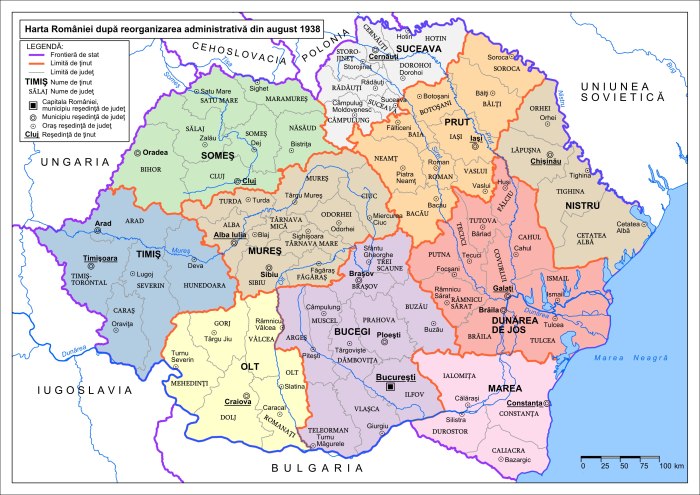 Территория Румынии 1938