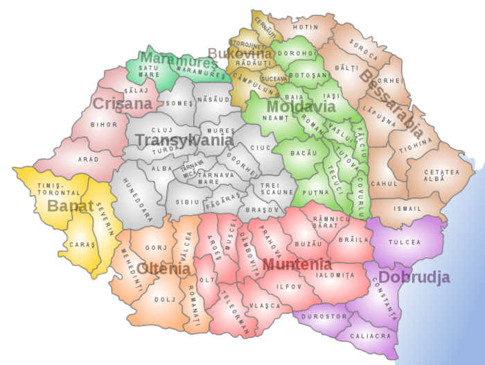 Королевство Румыния карта