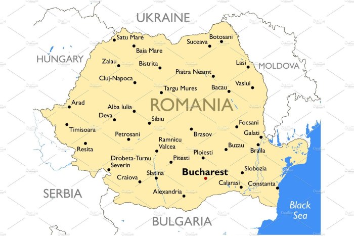 Карта Румынии 2022