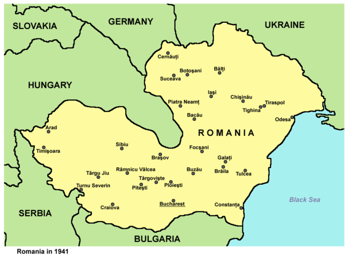 Территория Великой Румынии до 1940