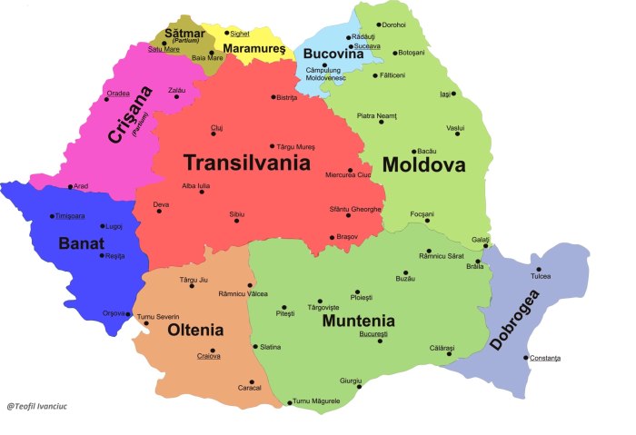 Трансильвания на карте мира
