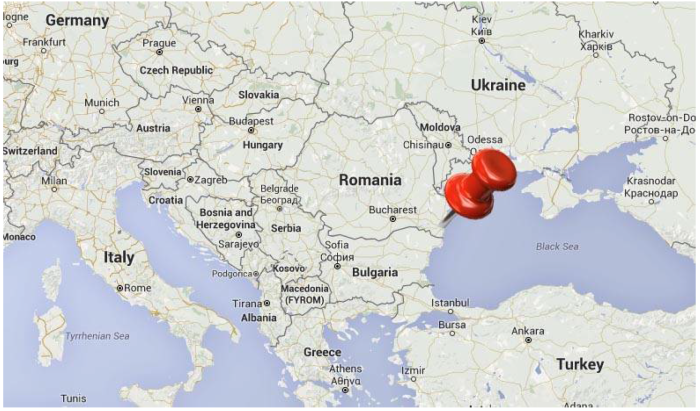 Константа Румыния на карте