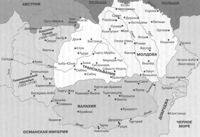 Карта Трансильвании 15 века