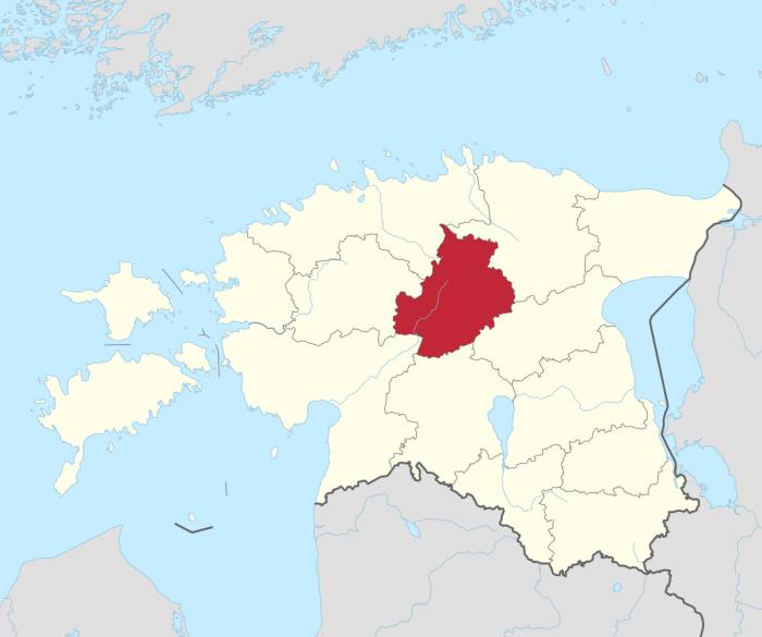 Эстонская Республика на карте мира
