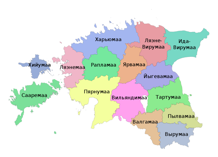 Территориальное деление Эстонии