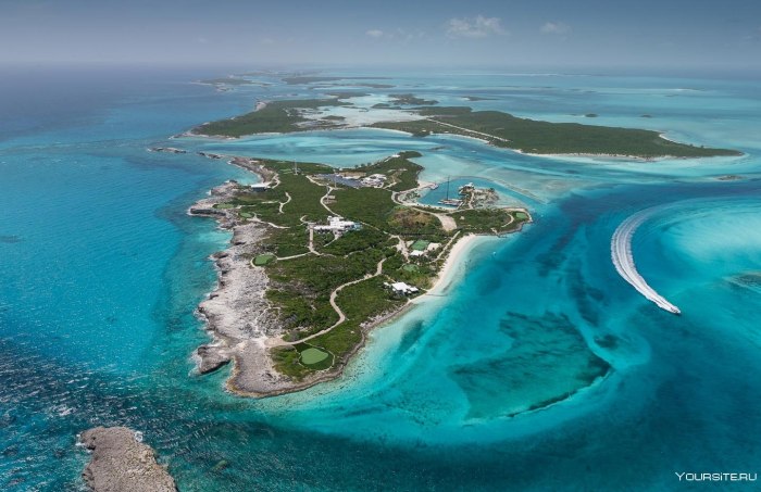 Over Yonder cay Bahamas