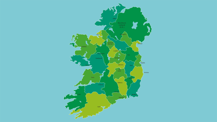 Ireland на карте мира