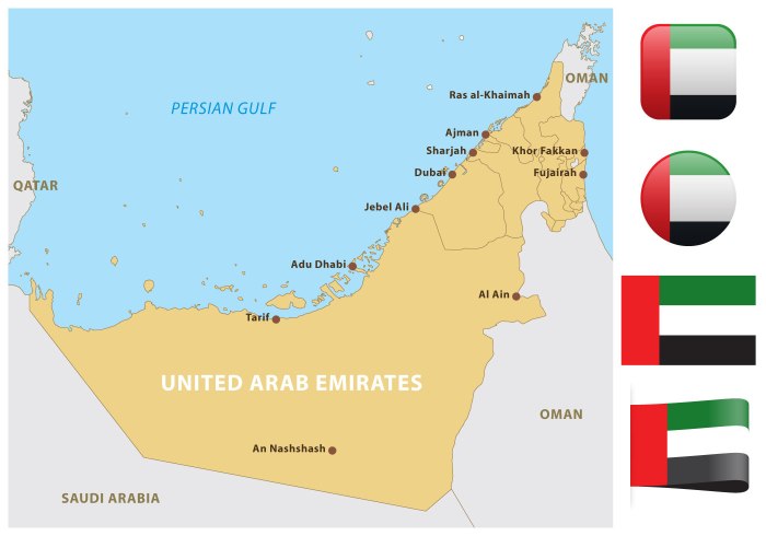 United arab Emirates карта