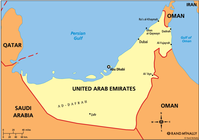 United arab Emirates карта