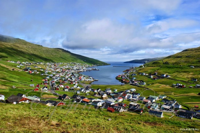 Деревня Гасадалур, Фарерские острова, Дания