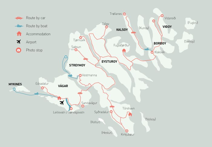 Faroe Islands на карте
