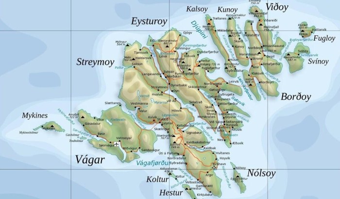 Island Streymoy карта