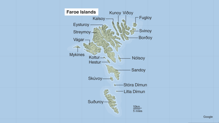 Island Streymoy карта