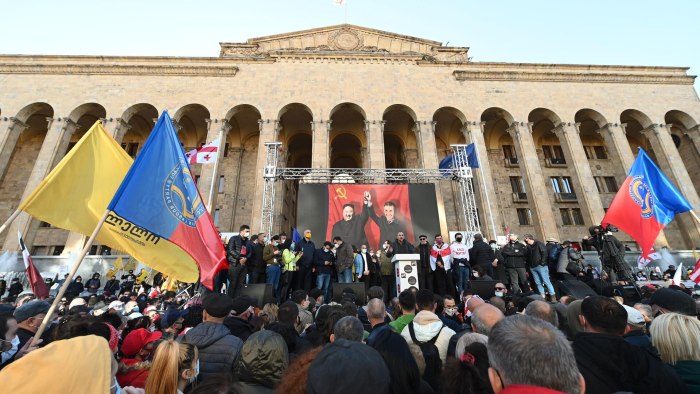 Грузия 2020 митинг