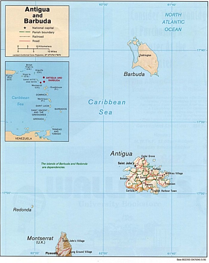 Antigua and Barbuda на карте