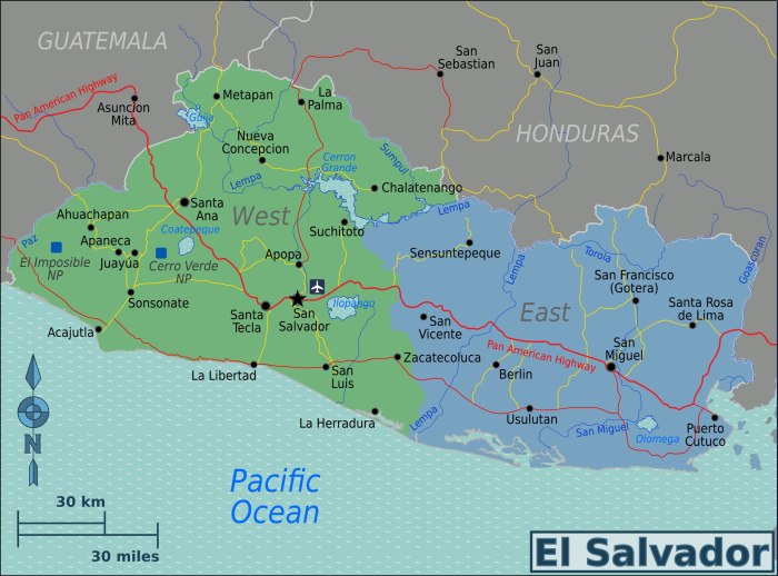 El Salvador на карте