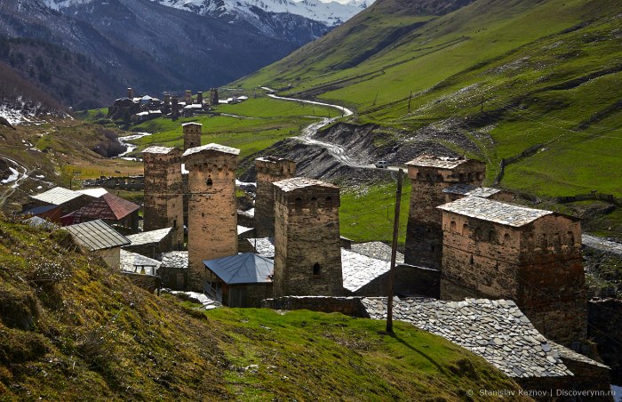 Село Ушгули Грузия