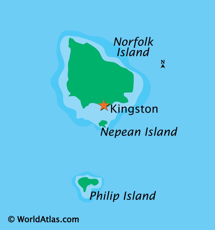 Norfolk Island на карте