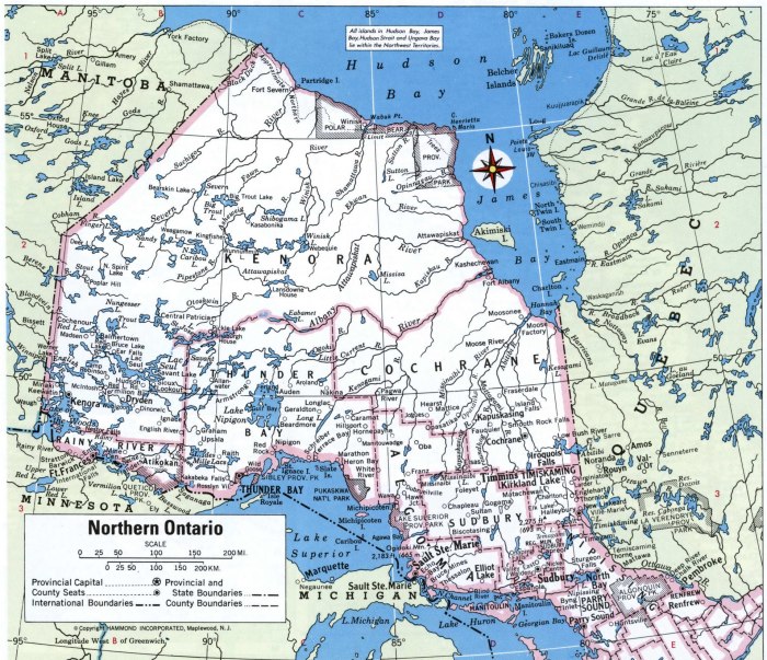 Провинция Онтарио на карте