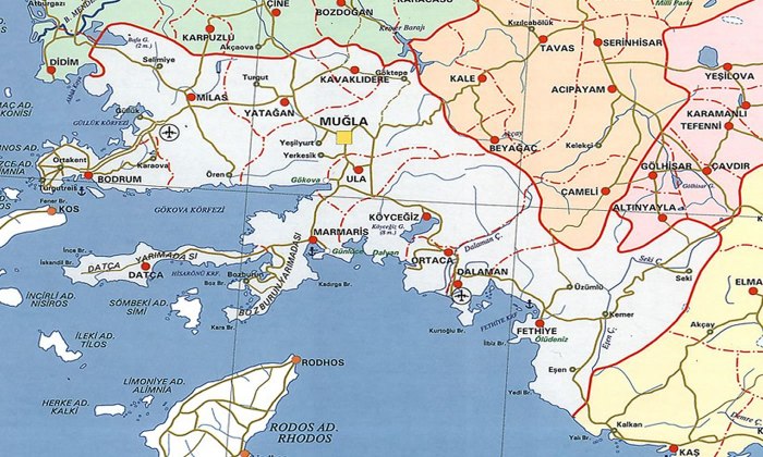 Mugla карта