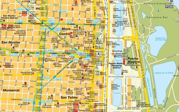 Buenos aires улицы на карте