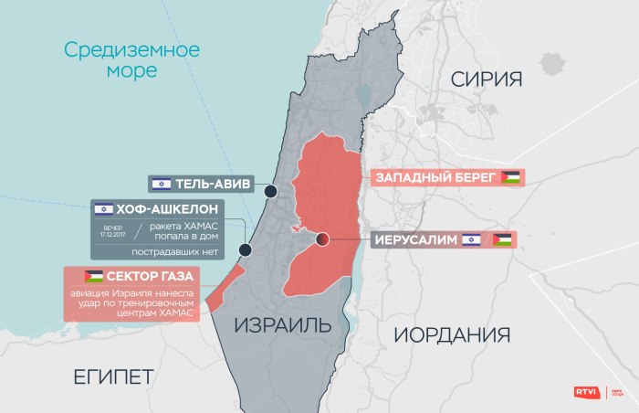 ХАМАС на карте