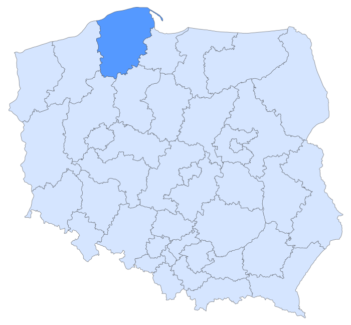 Нижнесилезское воеводство карта