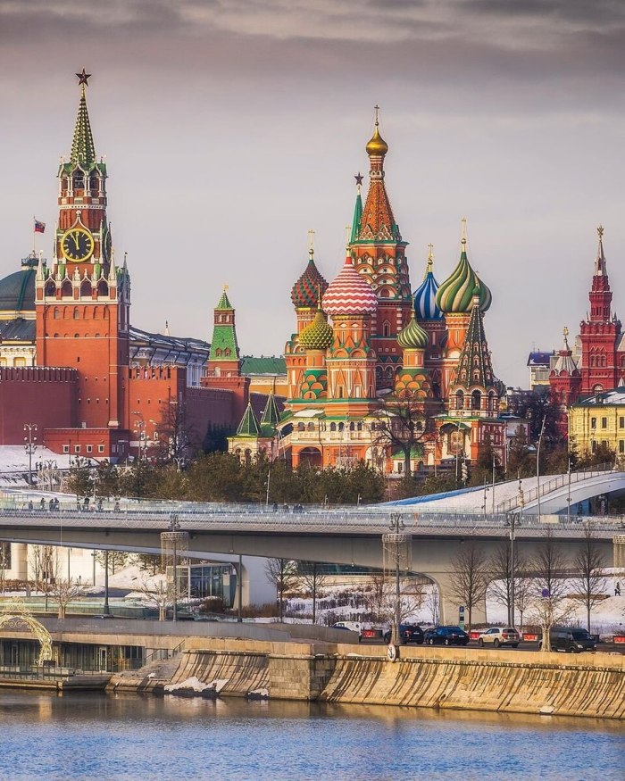 Виды Кремля в Москве
