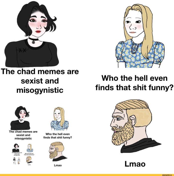 Chad с девушками Мем