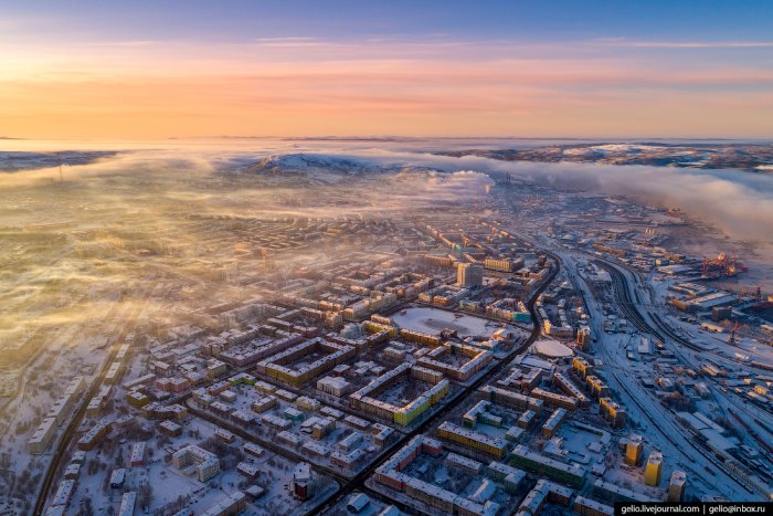 Мурманск столица Заполярья зима