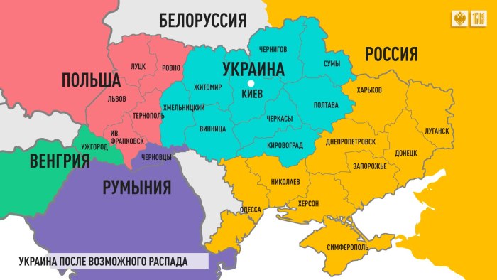 Раздел Украины польская карта