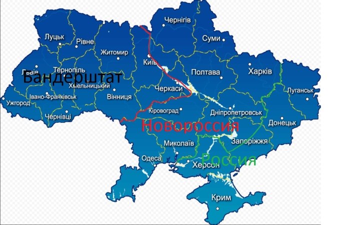 Карта Украины