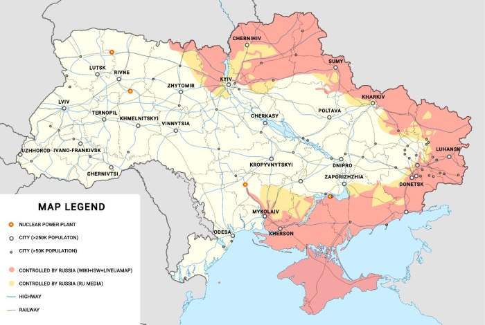 Карта боевых действий на Украине на 15.03.2022