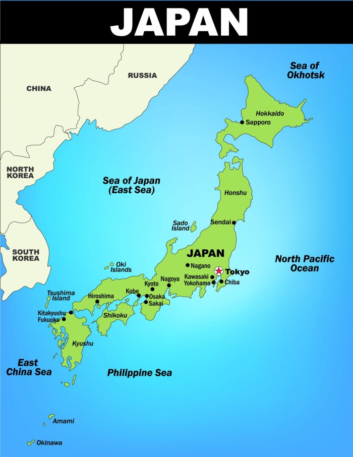 Japan на карте
