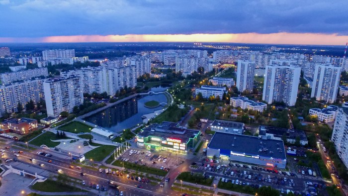 Зеленоград вид сверху Зеленоград