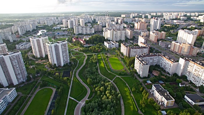 Зеленоград с высоты птичьего полета
