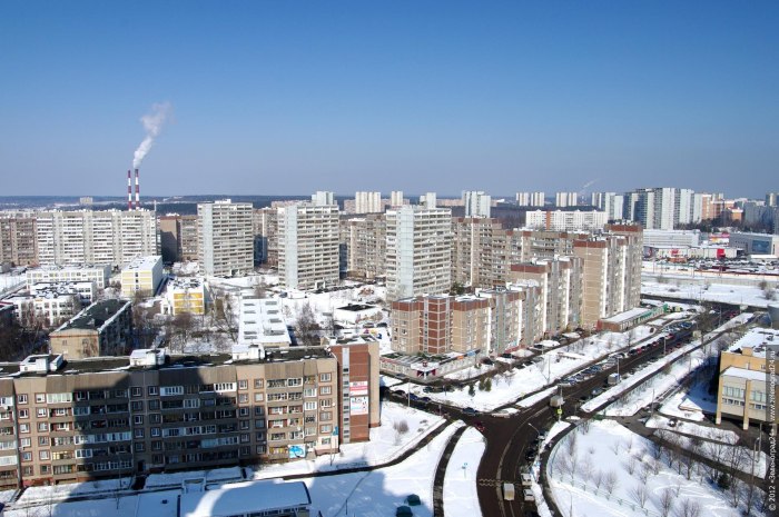 Зеленоград вид сверху Зеленоград