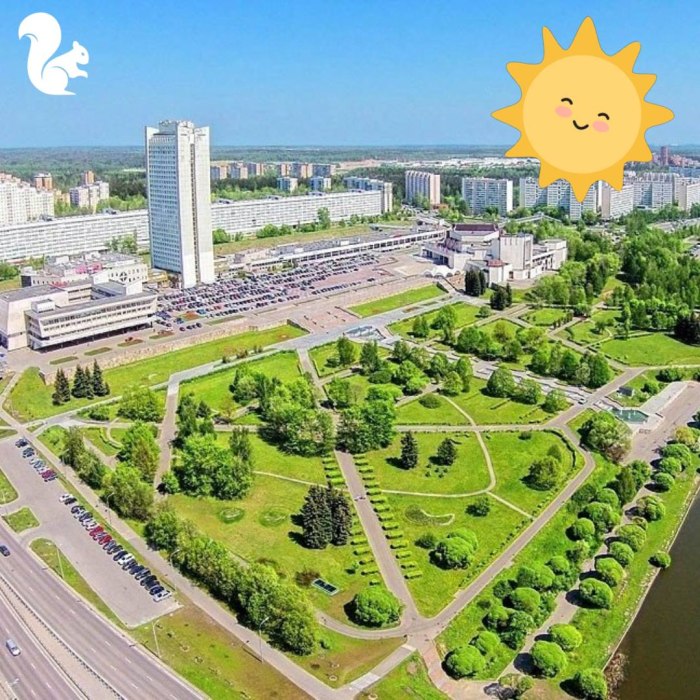 Зеленоград парк Победы вид сверху